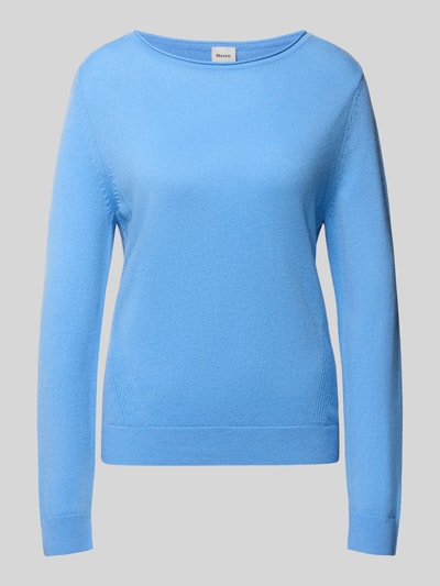 Produktfoto, Regular Fit Pullover aus Schurwoll-Kaschmir-Mix Modell 'Lisa' von Brax, Damen Pullover, jasnoniebieski, gładka faktura