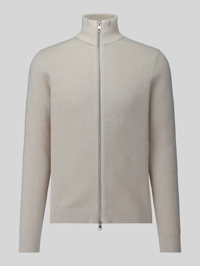 Selected Regular Fit Strickjacke aus reiner Baumwolle Modell 'DANE' Offwhite 1