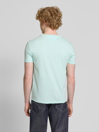 Tommy Jeans T-Shirt mit Label-Stitching Mint 5