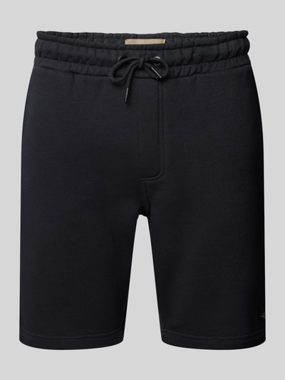 Blend Regular Fit Sweatshorts mit Label-Patch Black 2