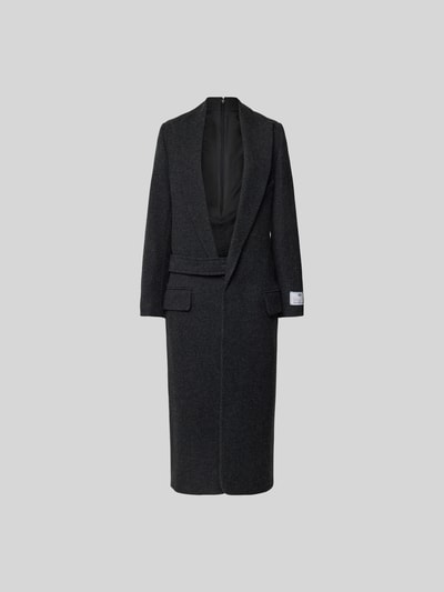 Victoria Beckham Wollmantel aus reiner Wolle Dunkelgrau 2