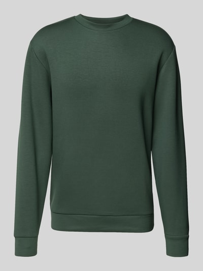 SELECTED HOMME Regular Fit Sweatshirt aus Viskose-Mix Modell 'EMANUEL' Dunkelgruen 2