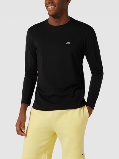 Lacoste Longsleeve mit Logo-Stitching Black 4