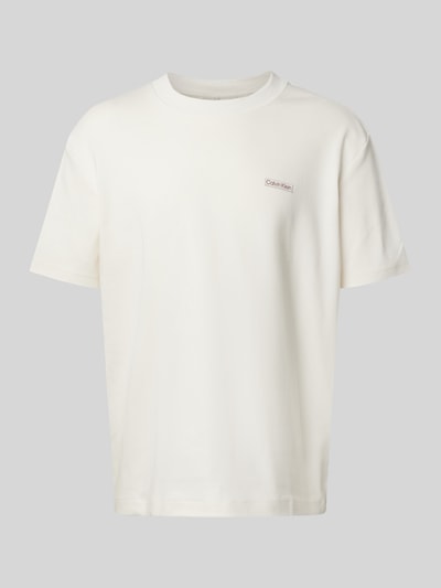 Calvin Klein Jeans T-Shirt mit Label-Patch Offwhite 2