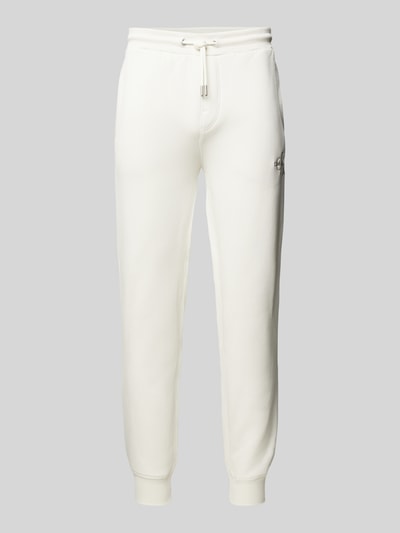 Calvin Klein Jeans Sweatpants mit Label-Stitching Offwhite 2