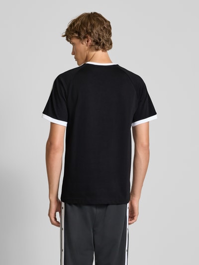 adidas Originals T-shirt met labelstitching en ronde hals Zwart - 5