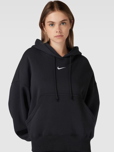 Nike Bluza z kapturem z nadrukiem z logo Czarny 3