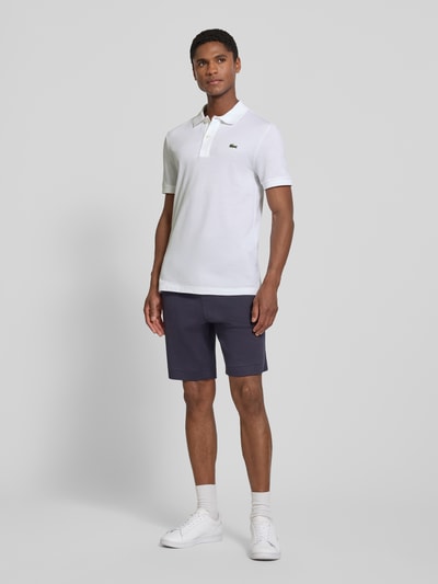 Lacoste Slim Fit Poloshirt aus reiner Baumwolle Weiss 1