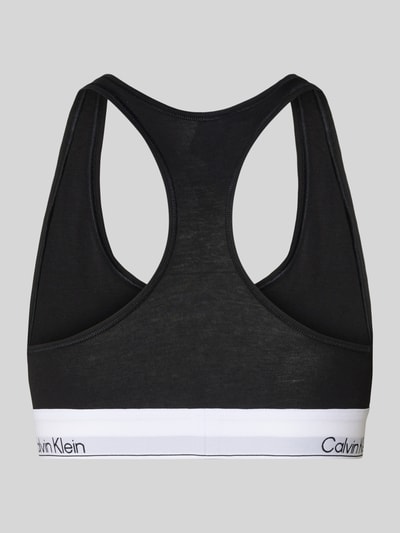 Calvin Klein Underwear Biustonosz typu bralette z paskiem z logo Czarny 3