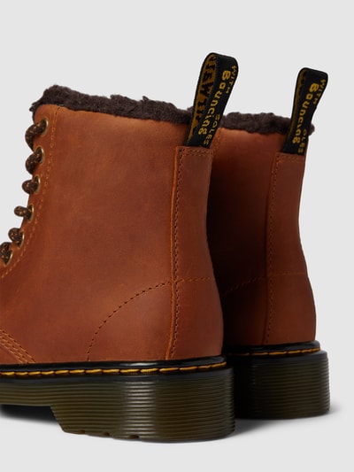 Dr. Martens Veterboots van leer met siernaden, model 'Serena' Middenbruin - 2