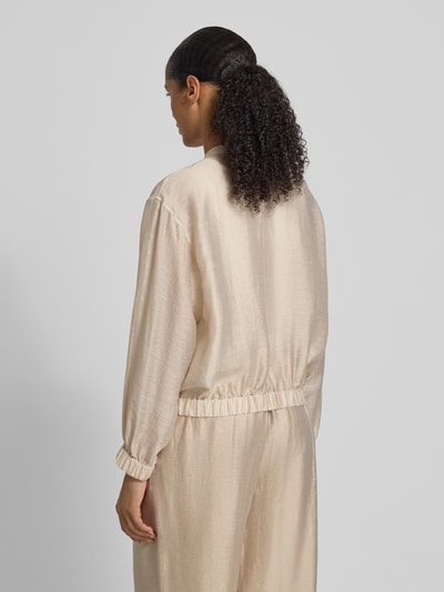 s.Oliver BLACK LABEL Relaxed Fit Blouson aus Lyocell-Leinen-Mix Sand 5