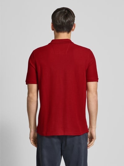 Fynch-Hatton Regular Fit Poloshirt mit Logo-Stitching Rot 5