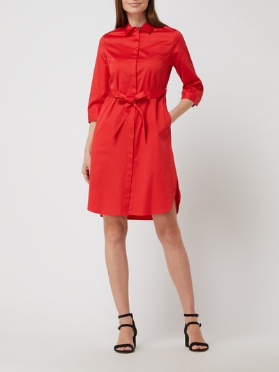 s.Oliver BLACK LABEL Blousejurk met tailleriem  Rood - 1