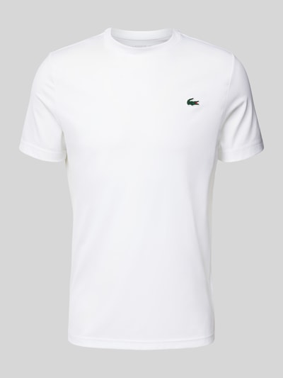 Lacoste T-shirt z naszywką z logo Biały 2