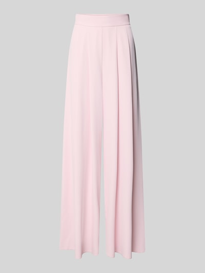 Produktfoto, Stoffhose mit französischen Eingrifftaschen von Rinascimento in zartem Rosa, Wide Leg Fit, glatter Stoff, seitlicher Reißverschluss, Material-Mix mit Stretch-Anteil, klassische Form.