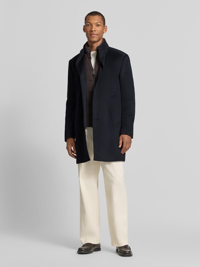JOOP! COLLECTION Mantel mit Stehkragen Modell 'MAICO' Marine 1
