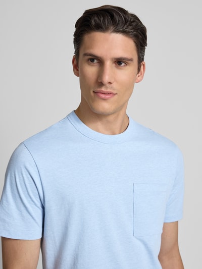 Casual Friday T-Shirt mit Rundhalsausschnitt Modell 'JASPER' Hellblau 3