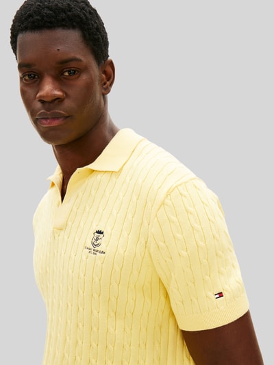 Tommy Hilfiger Poloshirt mit Logo Detail GELB 3