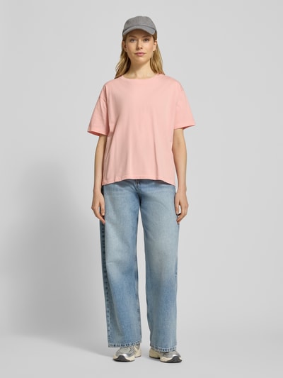 American Vintage T-shirt met ronde hals, model 'FIZVALLEY Roze - 1