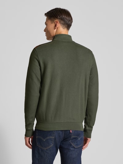 bugatti Sweatjack met opstaande kraag, model 'Selanik' Kaki - 5