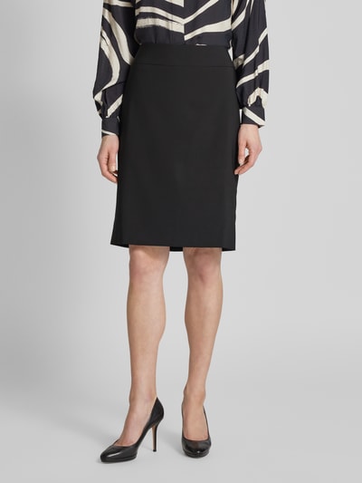 Betty Barclay Knielange rok in effen design Zwart - 4