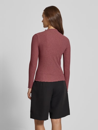 Only Slim Fit Langarmshirt mit Viskose-Anteil Modell 'LEMMA' Altrosa 5