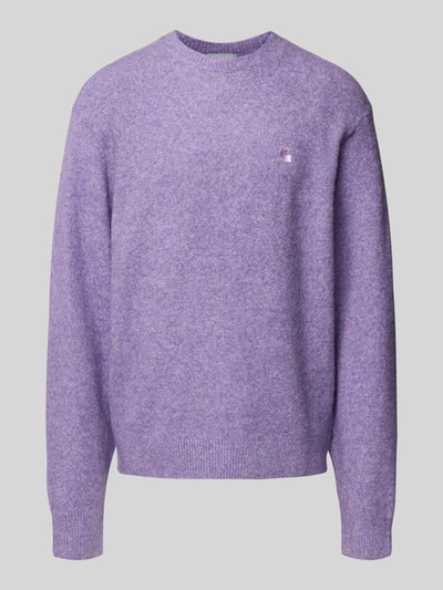 Carhartt Work In Progress Gebreide pullover met ribboorden Lila - 2