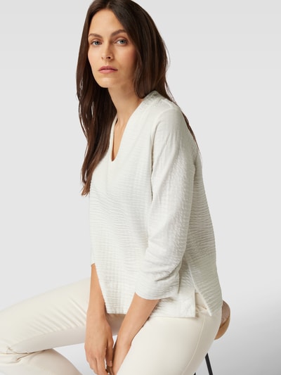 OPUS Sweatshirt met elastische zoom, model 'Ganila' Offwhite - 3