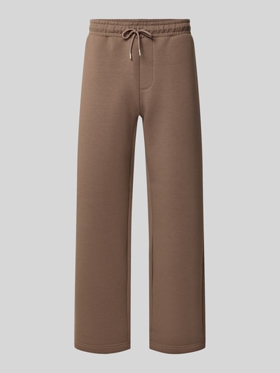 JACK & JONES Regular Fit Sweatpants aus Material-Mix Modell 'BILL LEGACY' Khaki 1