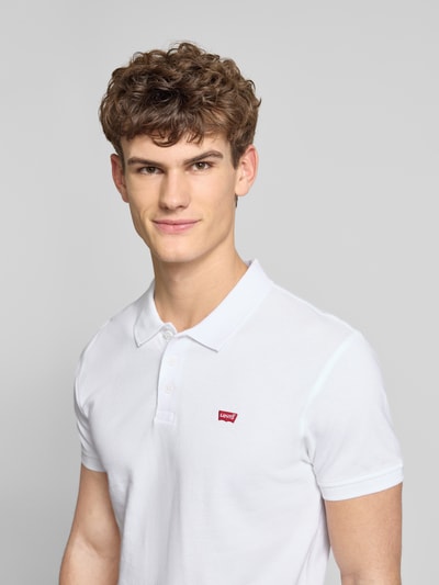 Levi's® Poloshirt mit Label-Detail Weiss 3