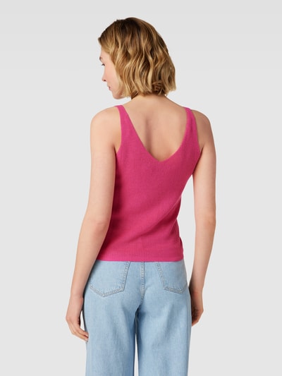 Vero Moda Top met structuurmotief, model 'NEWLEX' Felroze - 5