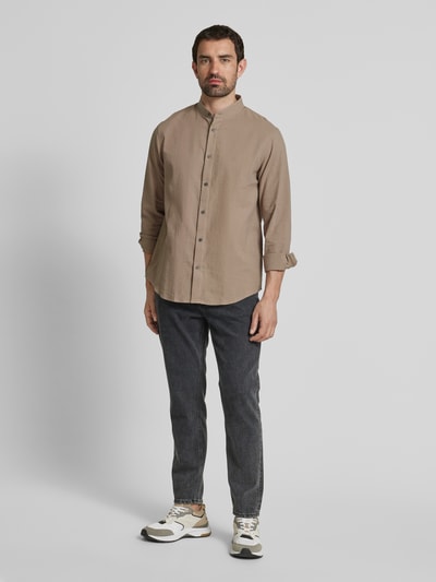 ARMANI EXCHANGE Freizeithemd mit Knopfleiste Beige 1