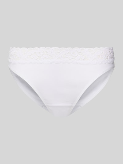 Hanro Slip mit Spitze Modell 'MOMENTS' Weiss 2
