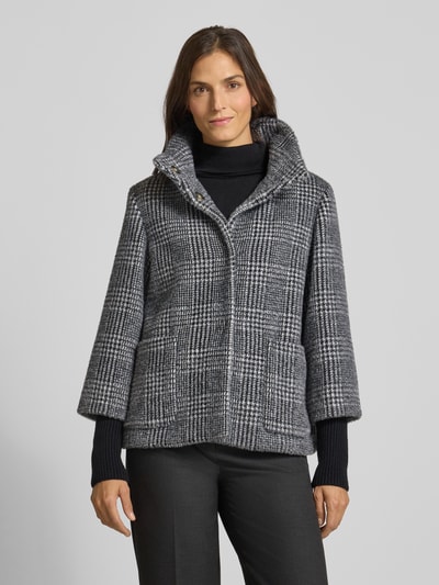 s.Oliver BLACK LABEL Kurtka o kroju regular fit z długimi mankietami z prążkowanej dzianiny Antracytowy 4