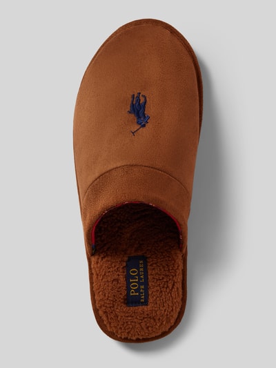 Polo Ralph Lauren Slides mit Logo-Stitching Modell 'KLARENCE' Camel 3