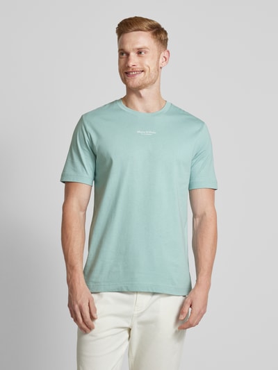 Marc O'Polo T-shirt z nadrukiem z logo Oceaniczny 4