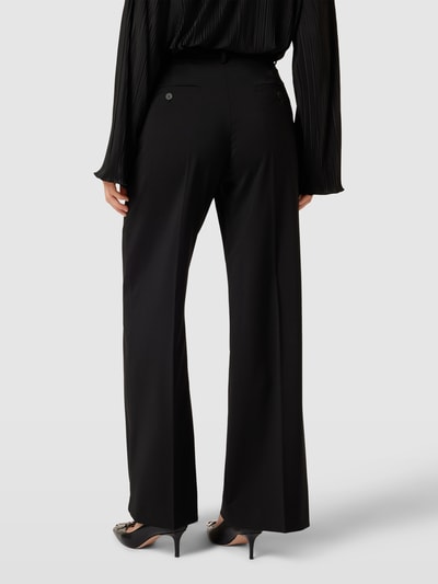 Weekend Max Mara Stoffhose aus Schurwolle mit Bügelfalten Modell 'VISIVO' Black 5