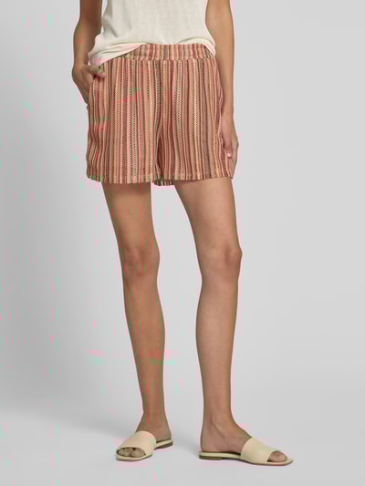 Vero Moda Loose Fit Shorts mit Allover-Muster Modell 'DEMI' Hellbraun 4