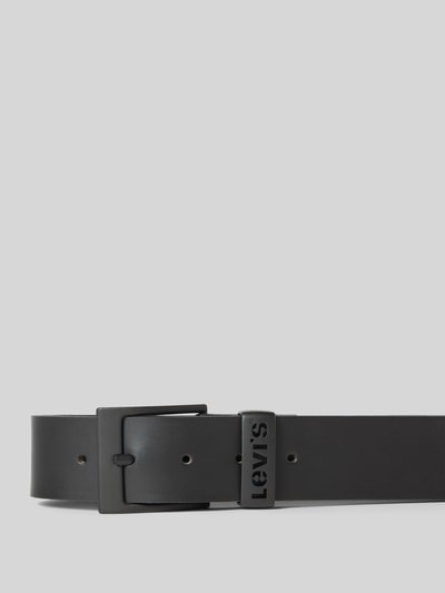 Levi's® Leren riem met logo-applicatie, model 'Ashland' Zwart - 2