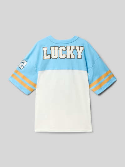 Garcia T-shirt z nadrukiem z logo Jasnoniebieski 3