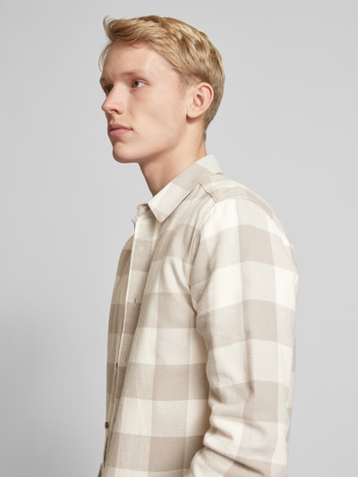 Only & Sons Slim fit vrijetijdsoverhemd met ruitjes Offwhite - 3