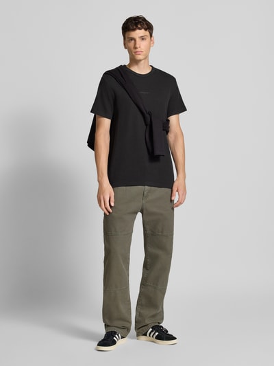 Tommy Jeans Slim fit gebreide pullover met structuurmotief Zwart - 1