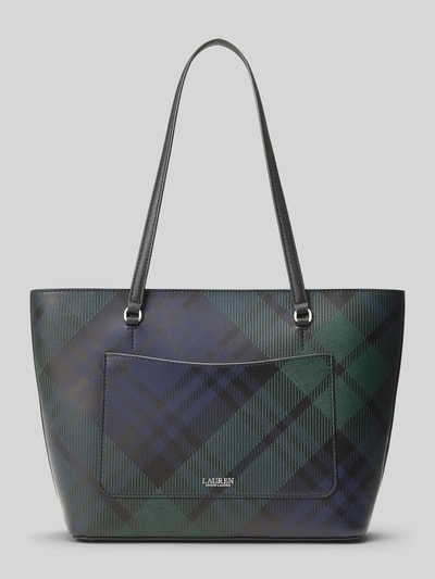 Lauren Ralph Lauren Shopper aus Kalbnappa mit Logo-Detail Black 5