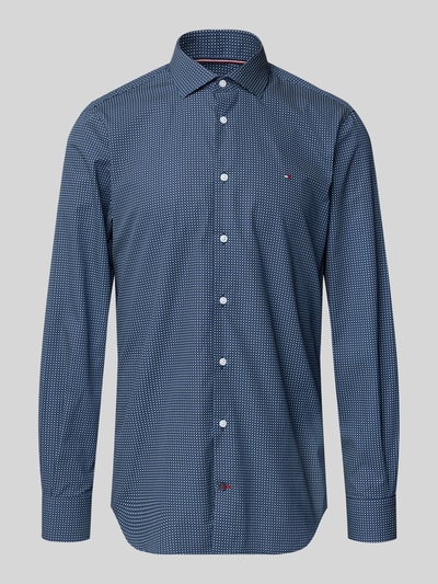 Tommy Hilfiger Tailored Slim Fit Businesshemd aus reiner Baumwolle Bleu 2