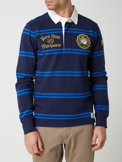 Gant Rugby-Shirt mit Logo-Badges Marine 4