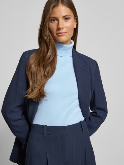 Christian Berg Woman Strickpullover mit gerippten Abschlüssen Hellblau 3