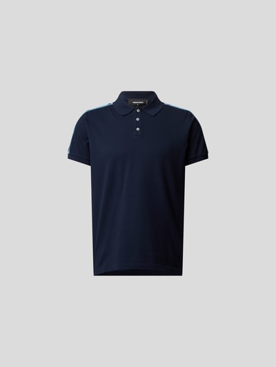 Dsquared2 Poloshirt mit Galonstreifen Marineblau 2