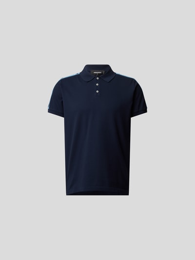 Dsquared2 Poloshirt mit Galonstreifen Marine 2