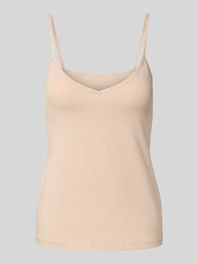 Sloggi Top mit abgerundetem V-Ausschnitt Beige 1
