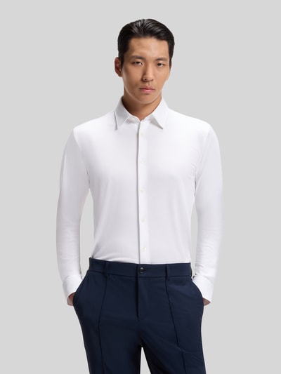 BOSS Slim Fit Businesshemd mit Kentkragen Weiss 4